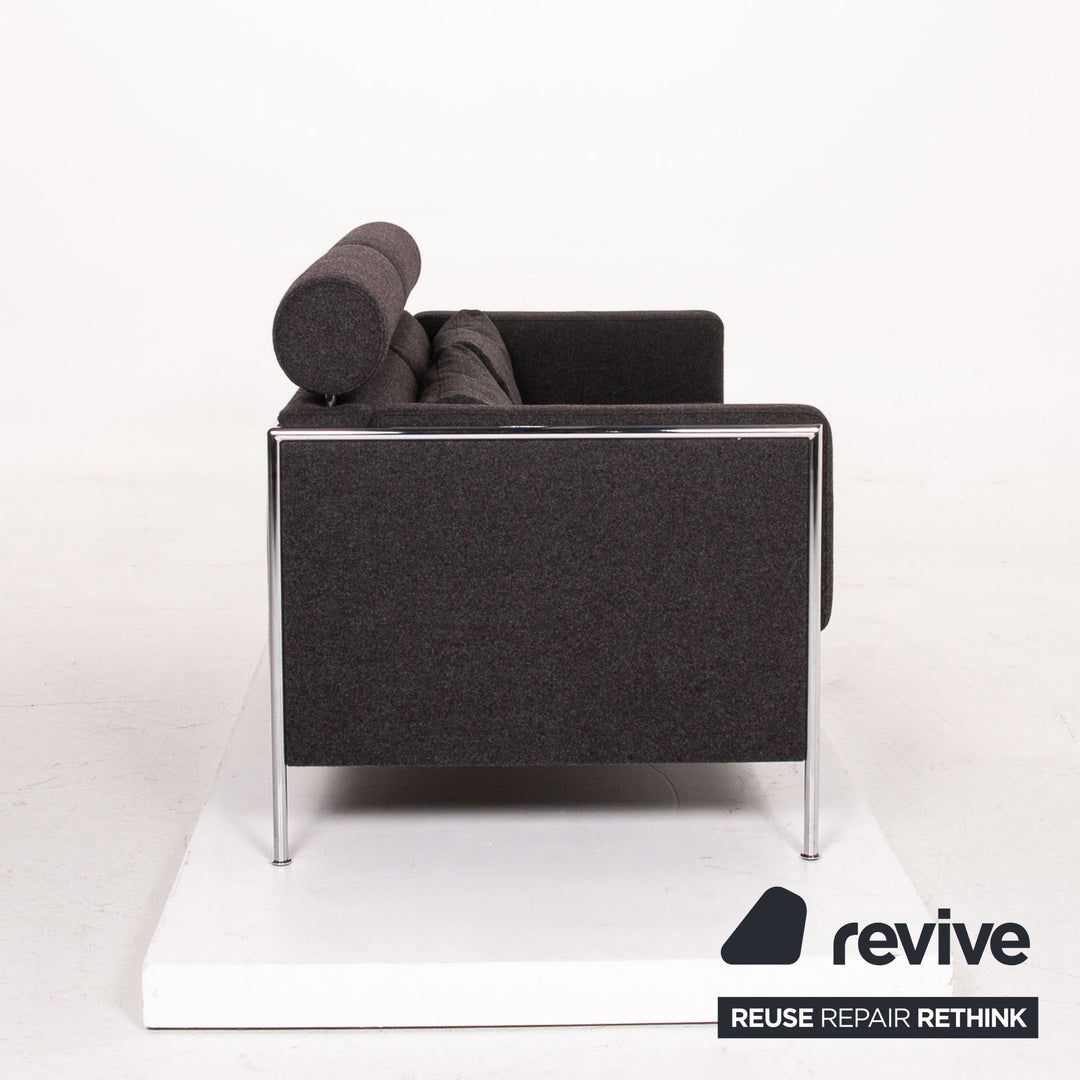 Cor Nemo Stoff Sofa Anthrazit Grau Dreisitzer Couch #14635