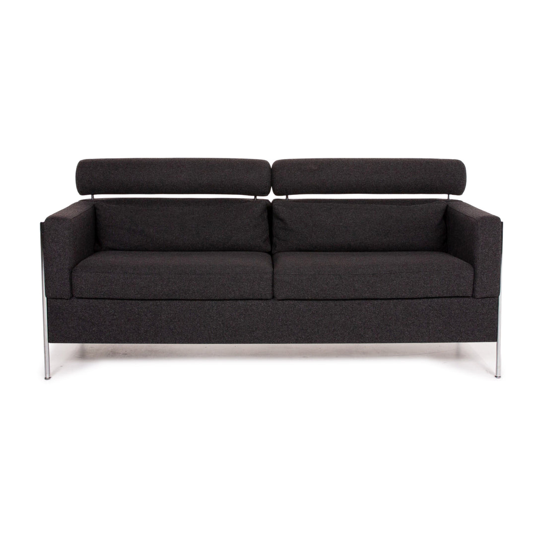 Cor Nemo Stoff Sofa Anthrazit Grau Dreisitzer Couch #14635