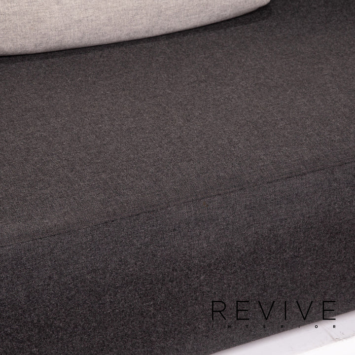 Cor Nuba Stoff Ecksofa Grau Anthrazit Sofa Couch #15179