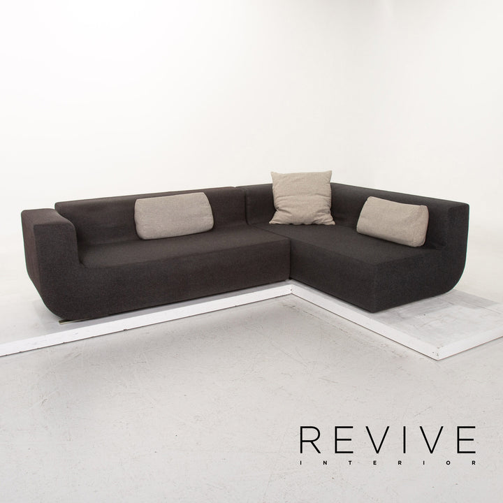 Cor Nuba Stoff Ecksofa Grau Anthrazit Sofa Couch #15179