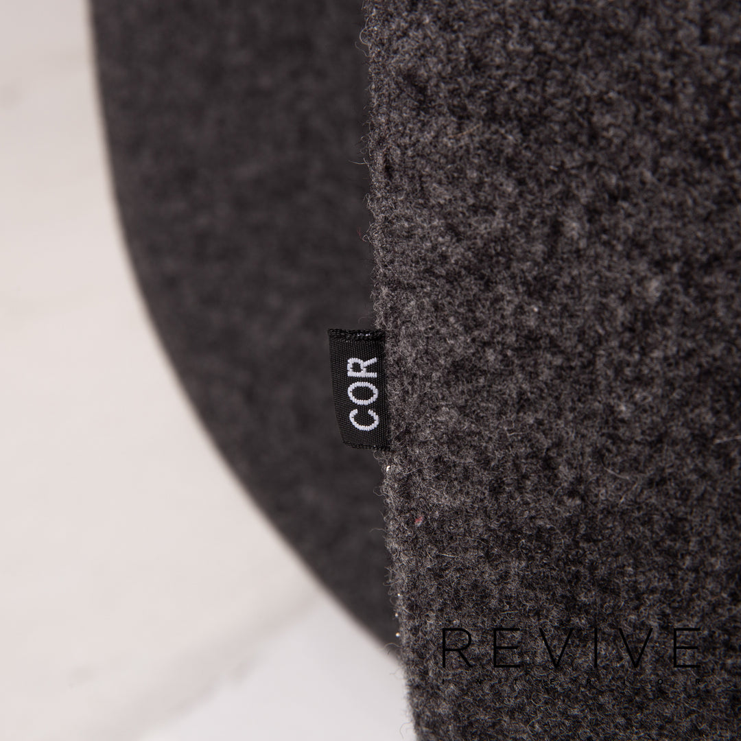 Cor Nuba Stoff Ecksofa Grau Anthrazit Sofa Couch #15179