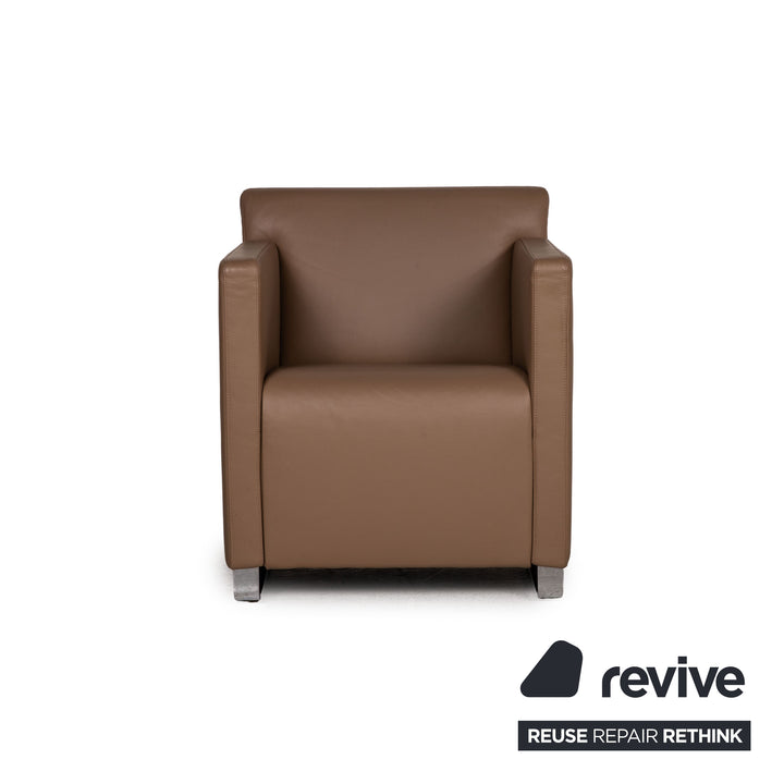 Cor Quant Leder Sessel Beige