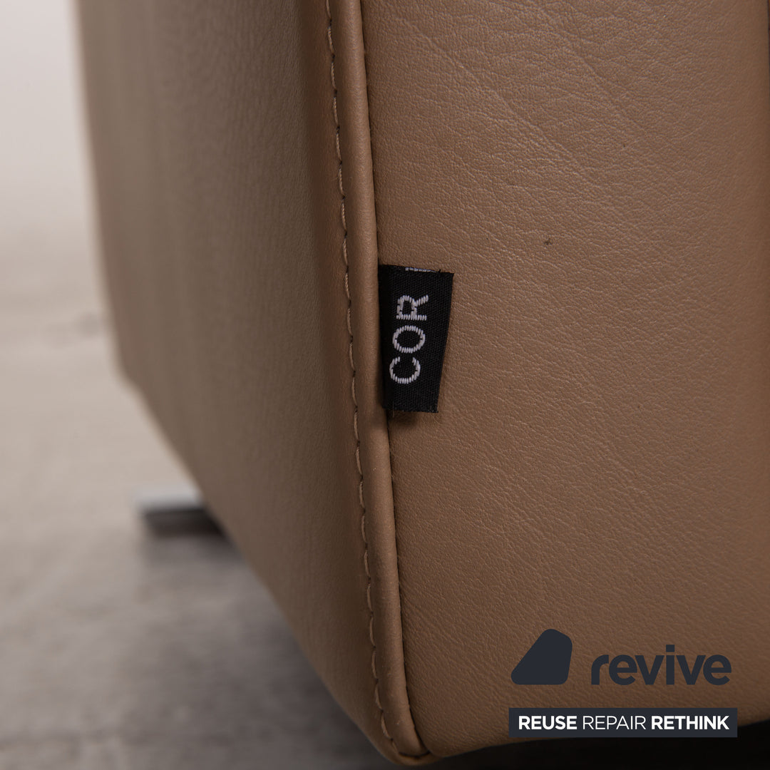 Cor Quant Leder Sessel Beige