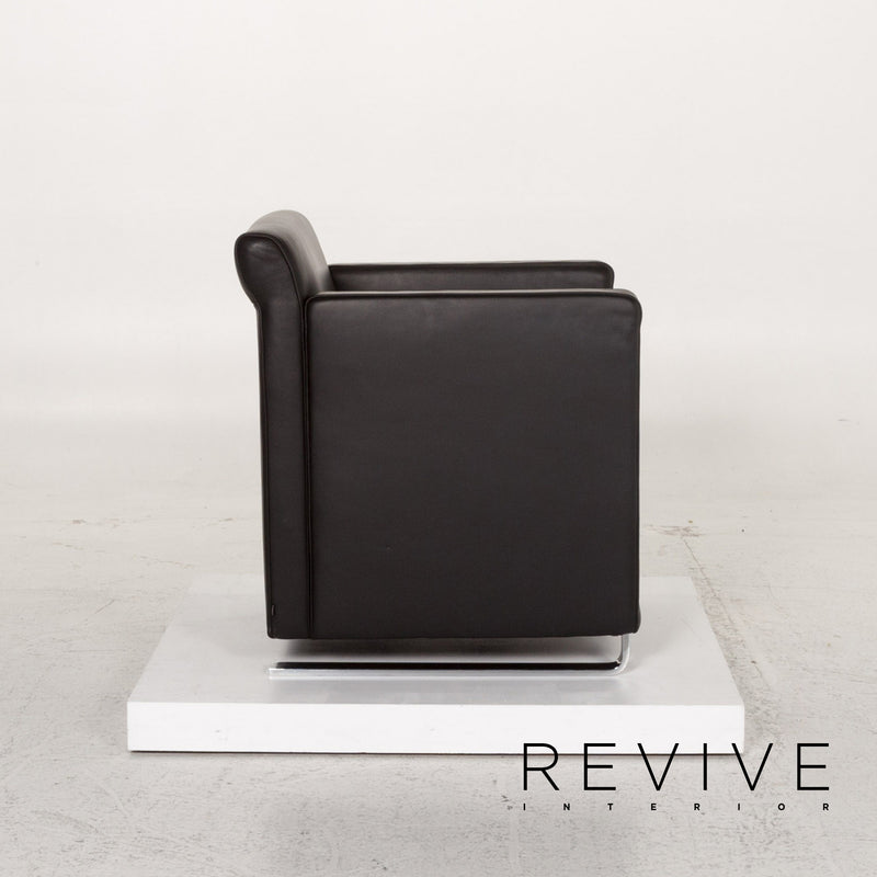Cor Quant Leder Sessel Schwarz 