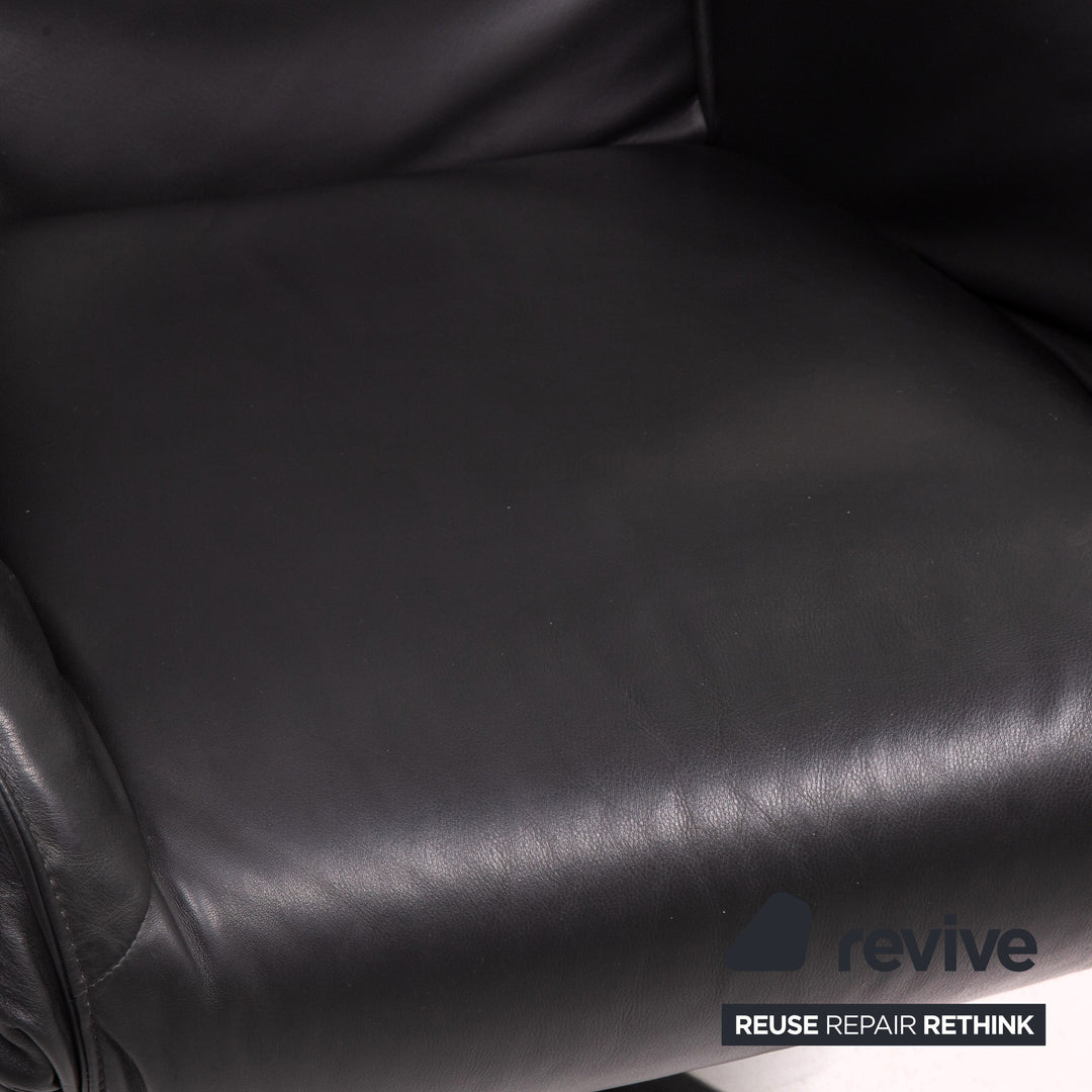 Cor ROB Leder Relaxsessel Schwarz Sessel Elektrische Funktion Relaxfunktion
