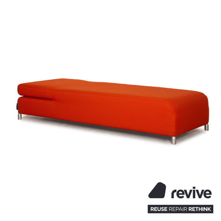 Cor Scroll fabric lounger Orange reupholstered