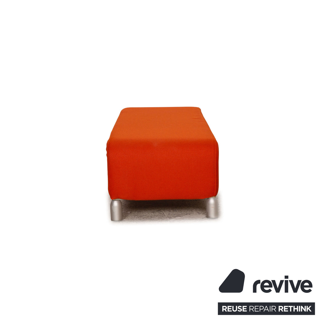Cor Scroll fabric sofa set orange corner sofa lounger stool function reupholstery