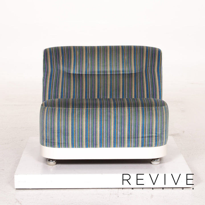 Cor Stoff Sessel Blau Bunt Gestreift Multicolor #15294