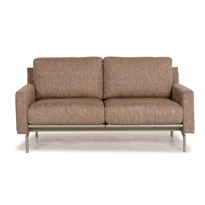 Cor Stoff Sofa Braun Zweisitzer Couch #9999