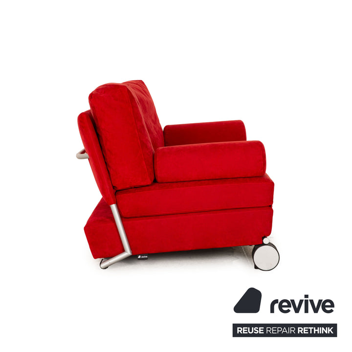 Cor Trinus Stoff Zweisitzer Rot Schlafsofa manuelle Funktion