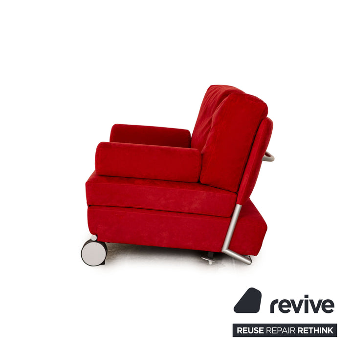 Cor Trinus Stoff Zweisitzer Rot Schlafsofa manuelle Funktion