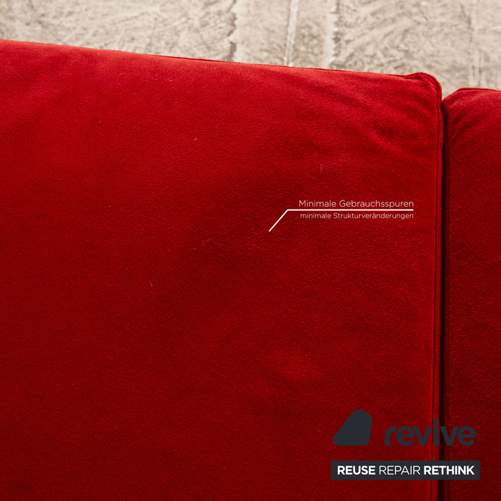 Cor Trinus Stoff Zweisitzer Rot Schlafsofa manuelle Funktion