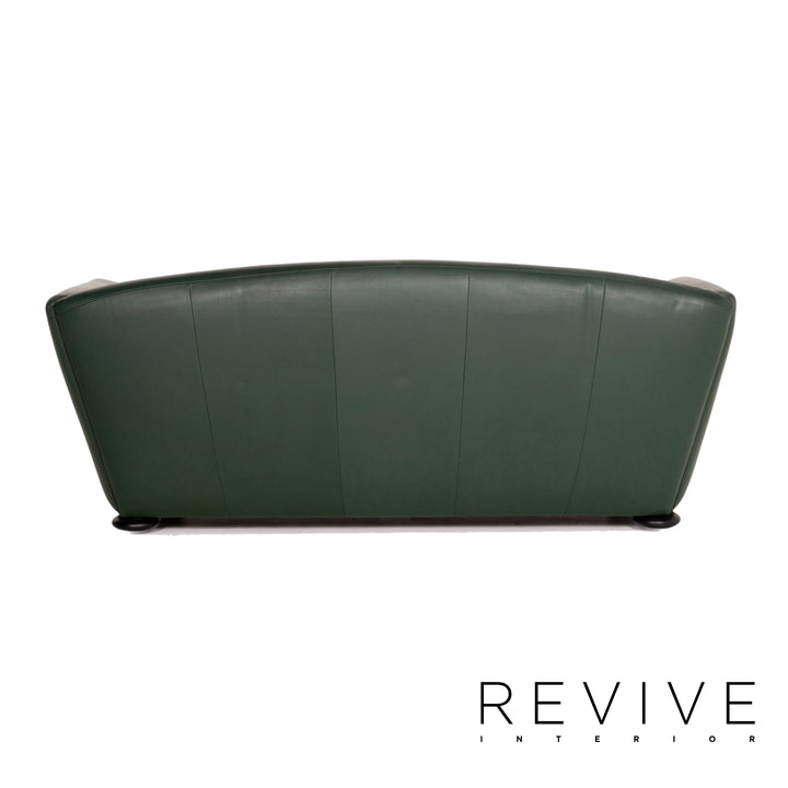 Cor Zelda Leather Sofa Green Two Seater Couch