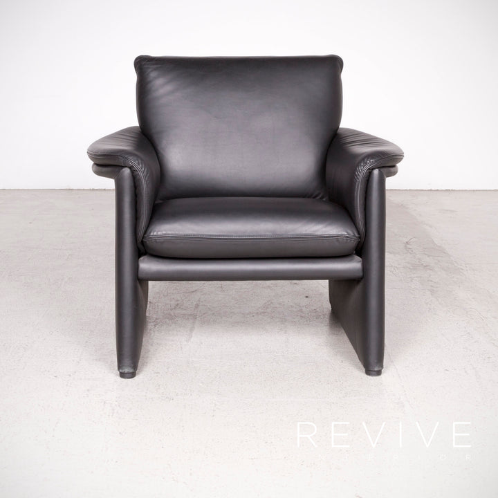 Cor Zento – ensemble canapé et fauteuil design en cuir véritable, deux places, #8086