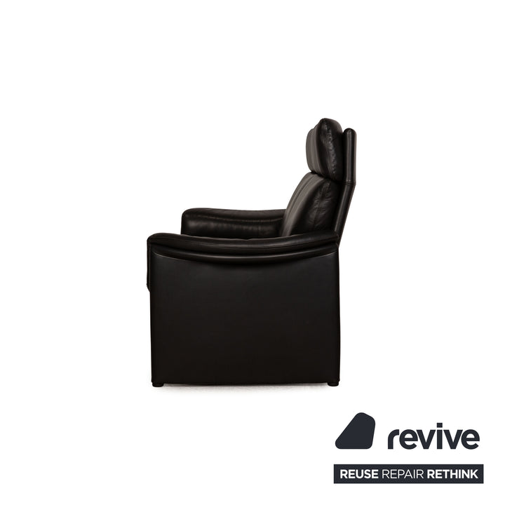 Cor Zento Dreisitzer Leder Schwarz Sofa Couch
