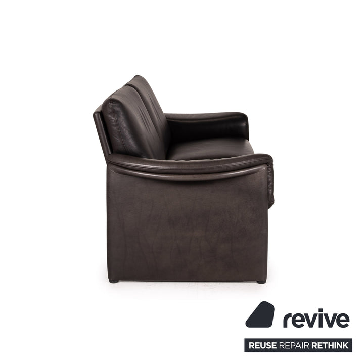 COR Zento Leder Sofa Schwarz Zweisitzer 2,5-Sitzer Couch