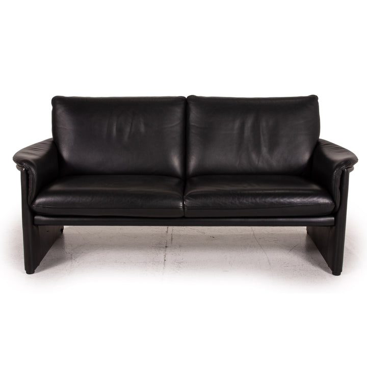 COR Zento Leder Sofa Schwarz Zweisitzer 2,5-Sitzer Couch