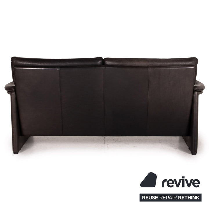 COR Zento Leder Sofa Schwarz Zweisitzer 2,5-Sitzer Couch