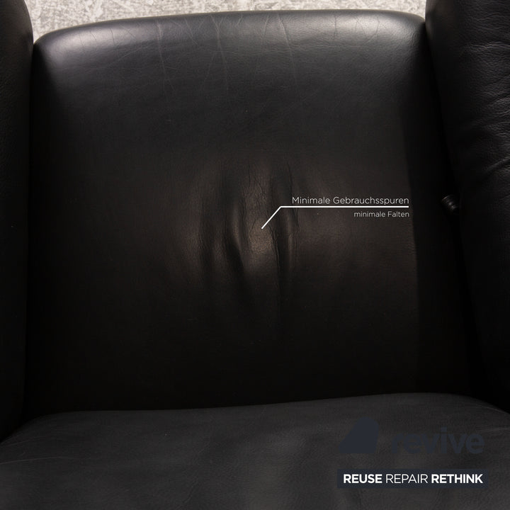 Cor Zento Armchair Leather Black Function