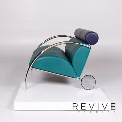 Cor Zyklus Designer Leder Sofa by Peter Maly Türkis Zweisitzer #10510