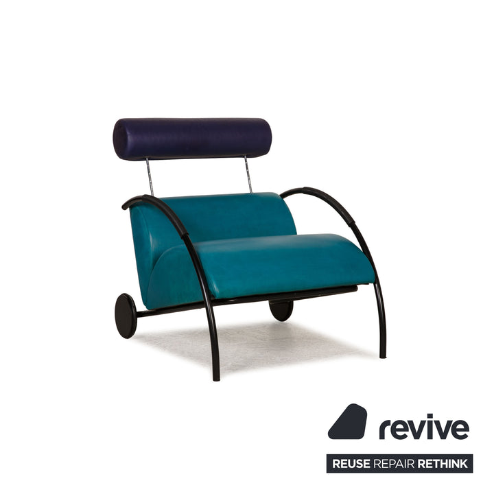 Cor Zyklus Leder Sessel Blau Funktion