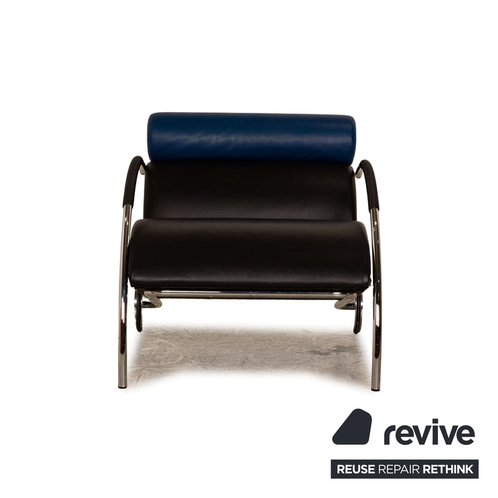 Fauteuil en cuir Cor Cycle noir