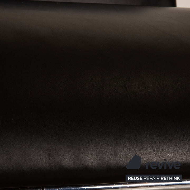Fauteuil en cuir Cor Cycle noir