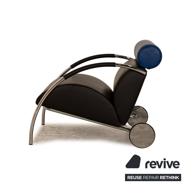 Fauteuil en cuir Cor Cycle noir
