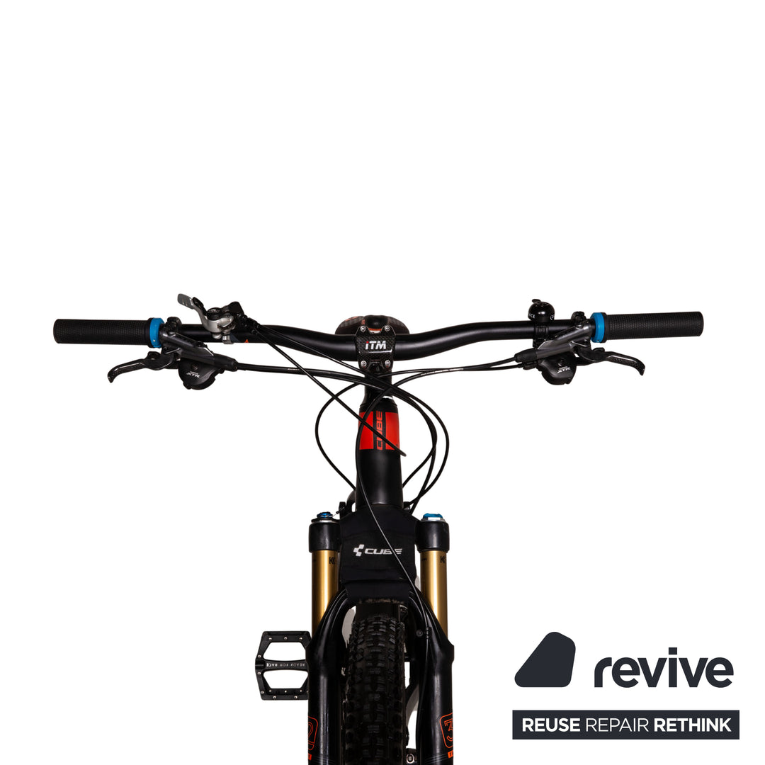 Cube AMS 100 C:62 SLT 29 2016 RH 54cm Mountainbike Schwarz Rot Blau Fully Fahrrad