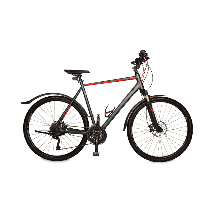 cube cross mountainbike CUBE Trekkingbike CROSS EXC 2018 Grau Aluminium - 2. Hand