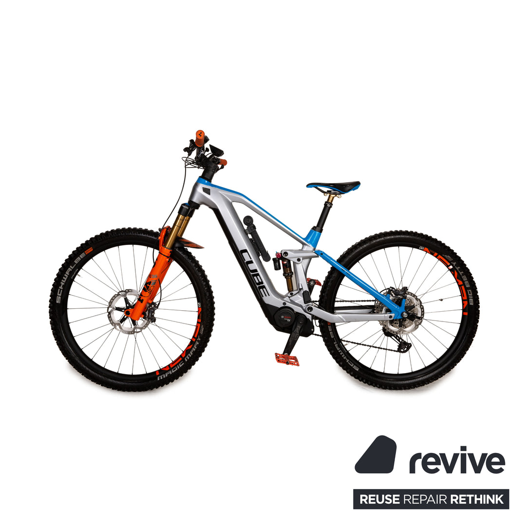 cube e-bike 2018 fully CUBE E-Mountainbike Stereo Hybrid 140 HPC Actionteam 625 Kiox Actionteam 2021 Weiß Aluminium - 2. Hand