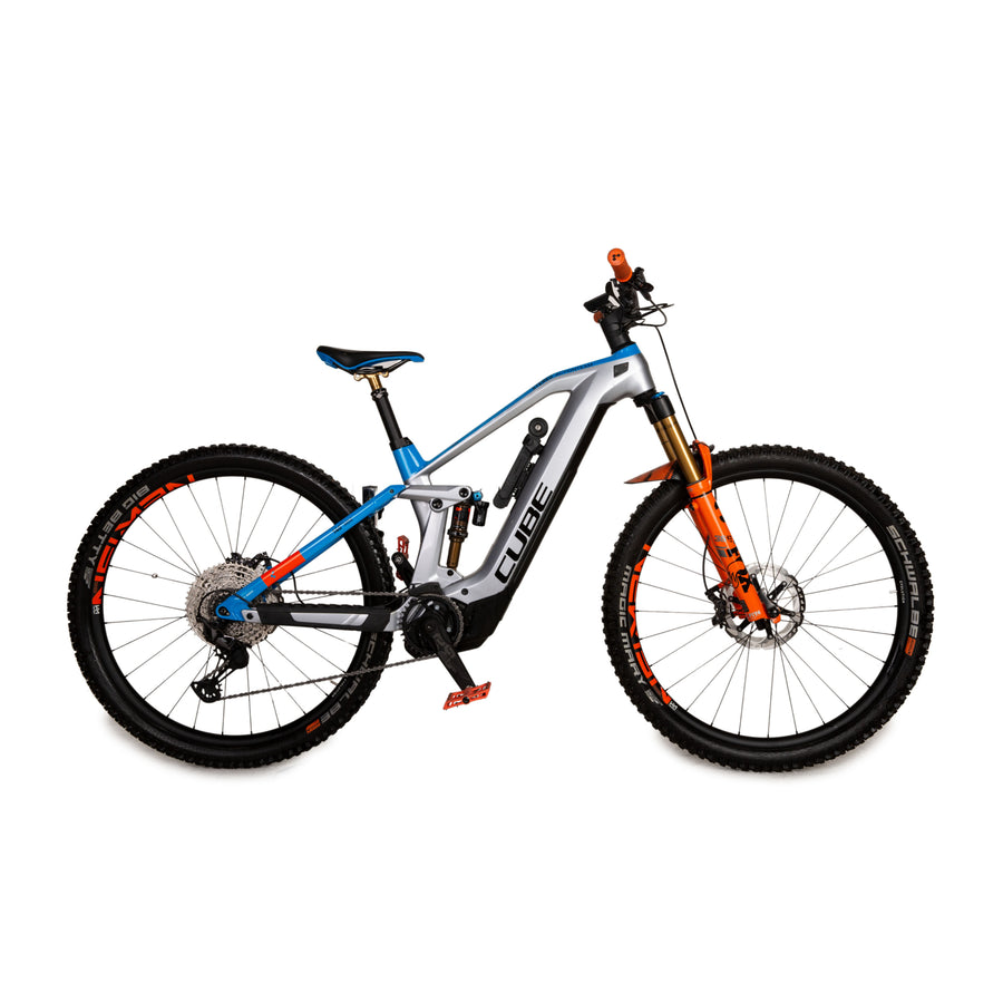 cube stereo hybrid 140 2018 CUBE E-Mountainbike Stereo Hybrid 140 HPC Actionteam 625 Kiox Actionteam 2021 Weiß Aluminium - 2. Hand