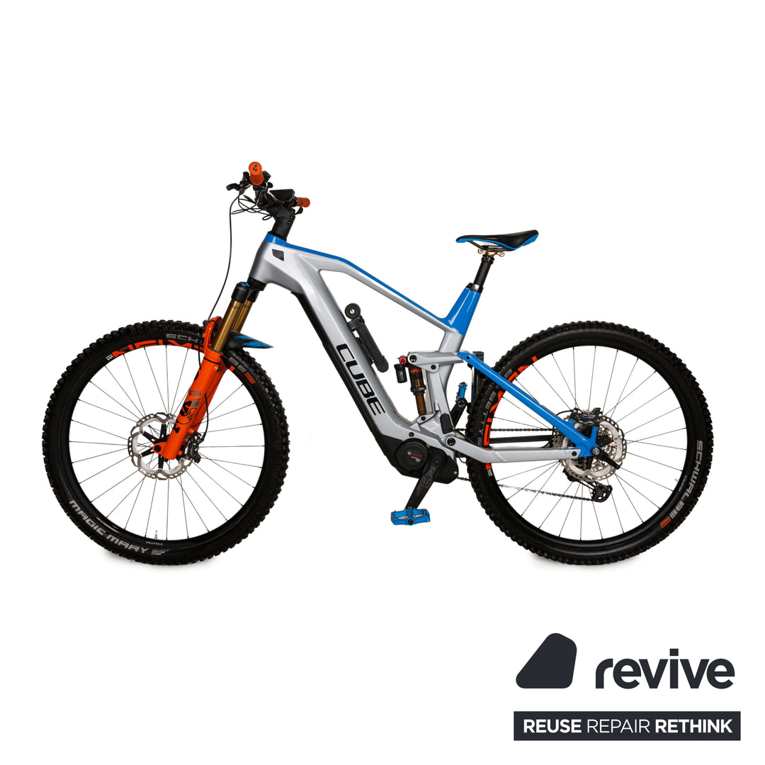 stereo hybrid 140 hpc actionteam CUBE E-Mountainbike Stereo Hybrid 140 HPC Actionteam 625 Kiox Actionteam 2021 Weiß Aluminium - 2. Hand