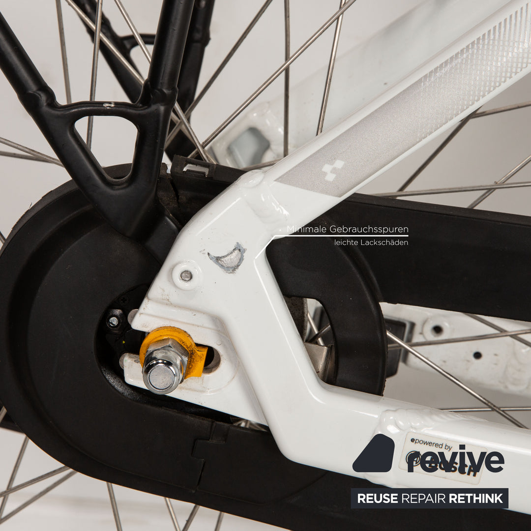 weißes cube fahrrad CUBE E-City Bike TOWN HYBRID ONE 500 2018 Weiß Aluminium - 2. Hand