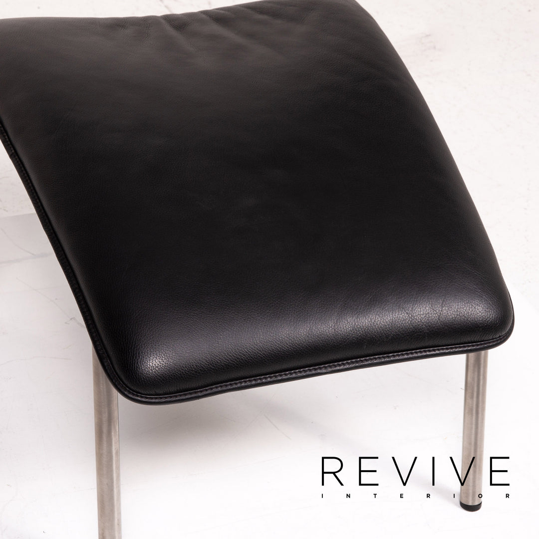 de Sede 270 leather armchair incl. stool black function #14529