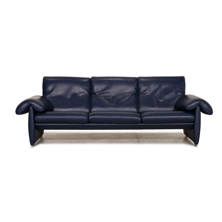 de Sede DS 10 Leder Dreisitzer Blau Sofa Couch Funktion