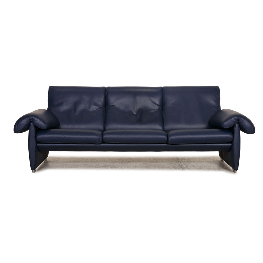 de Sede DS 10 leather three-seater blue sofa couch function