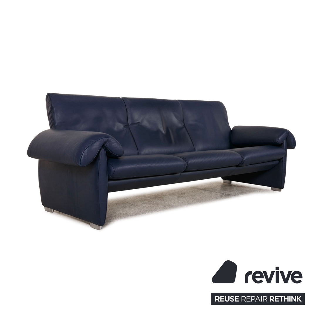 de Sede DS 10 Leder Dreisitzer Blau Sofa Couch Funktion