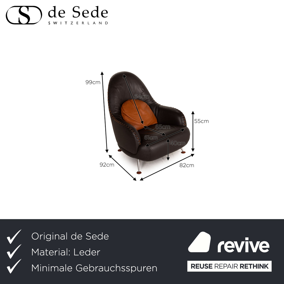 de Sede DS 102 Leder Sessel Braun