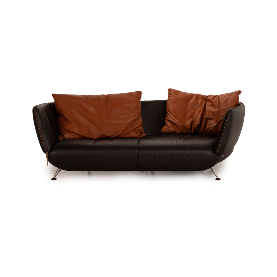 de Sede DS 102 Leder Sofa Braun Dreisitzer Couch