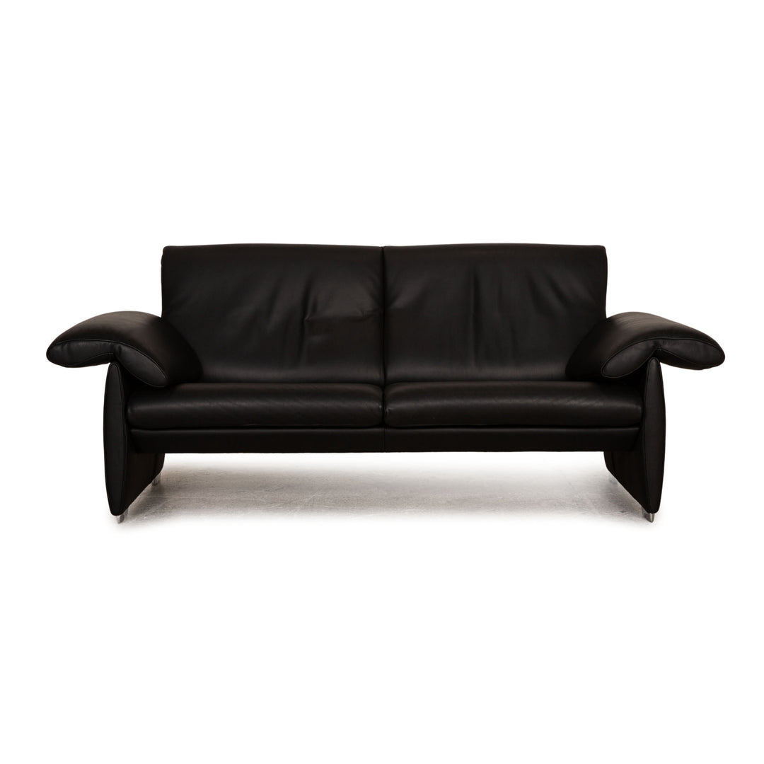de Sede DS 10/23 Leder Sofa Schwarz Zweisitzer Couch Funktion Relaxfunktion