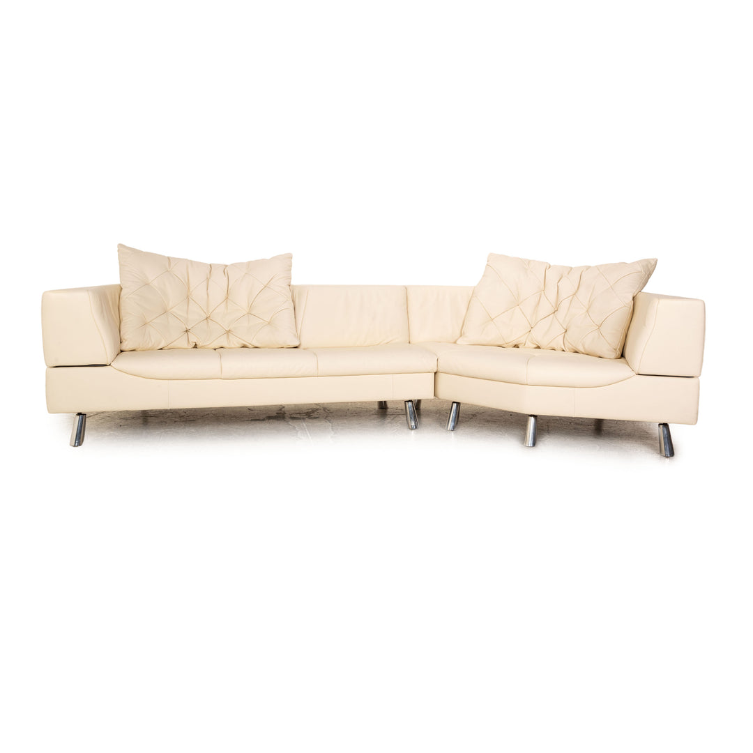 de Sede DS 104 leather corner sofa cream sofa couch