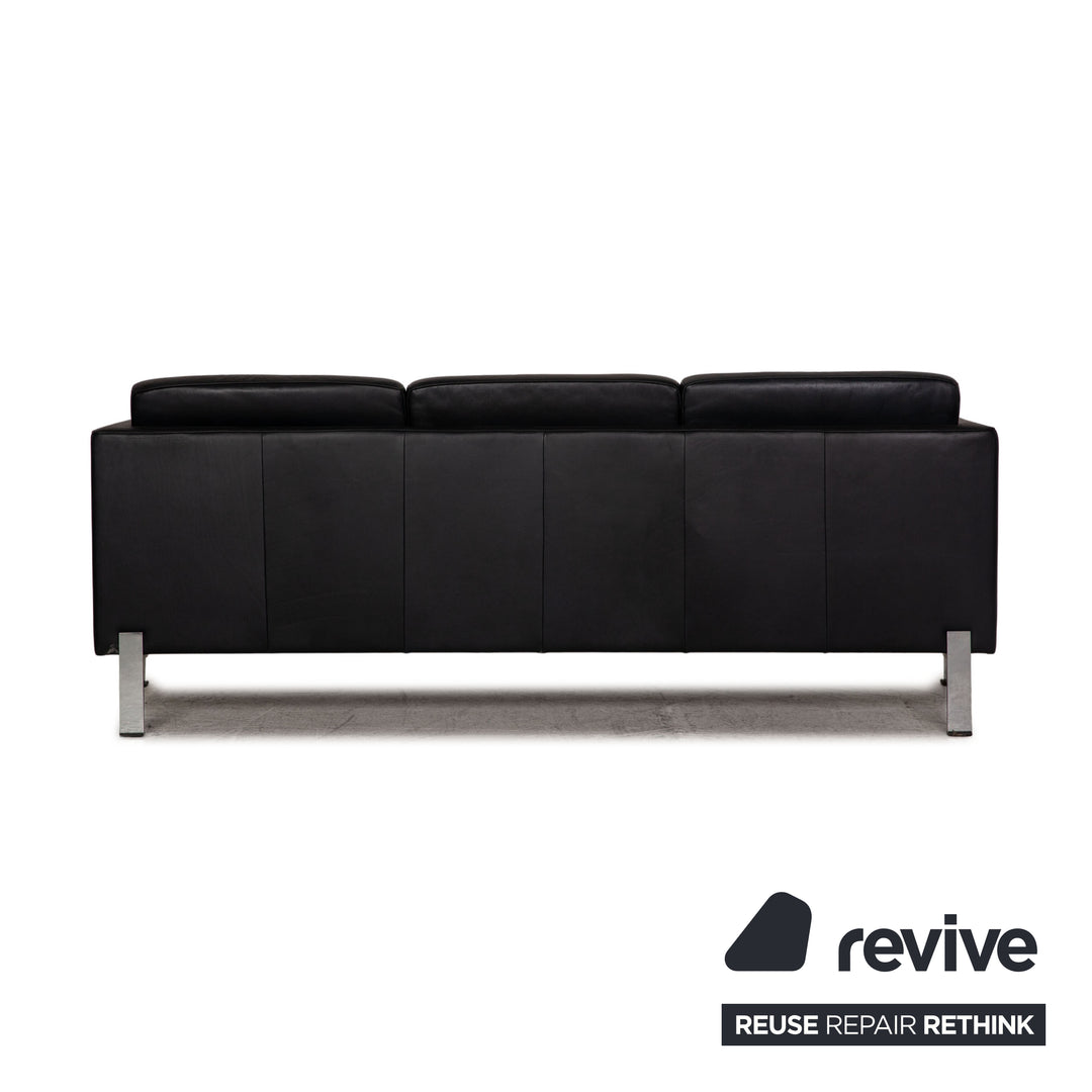 de sede ds 118 Leder Dreisitzer Sofa Schwarz Couch