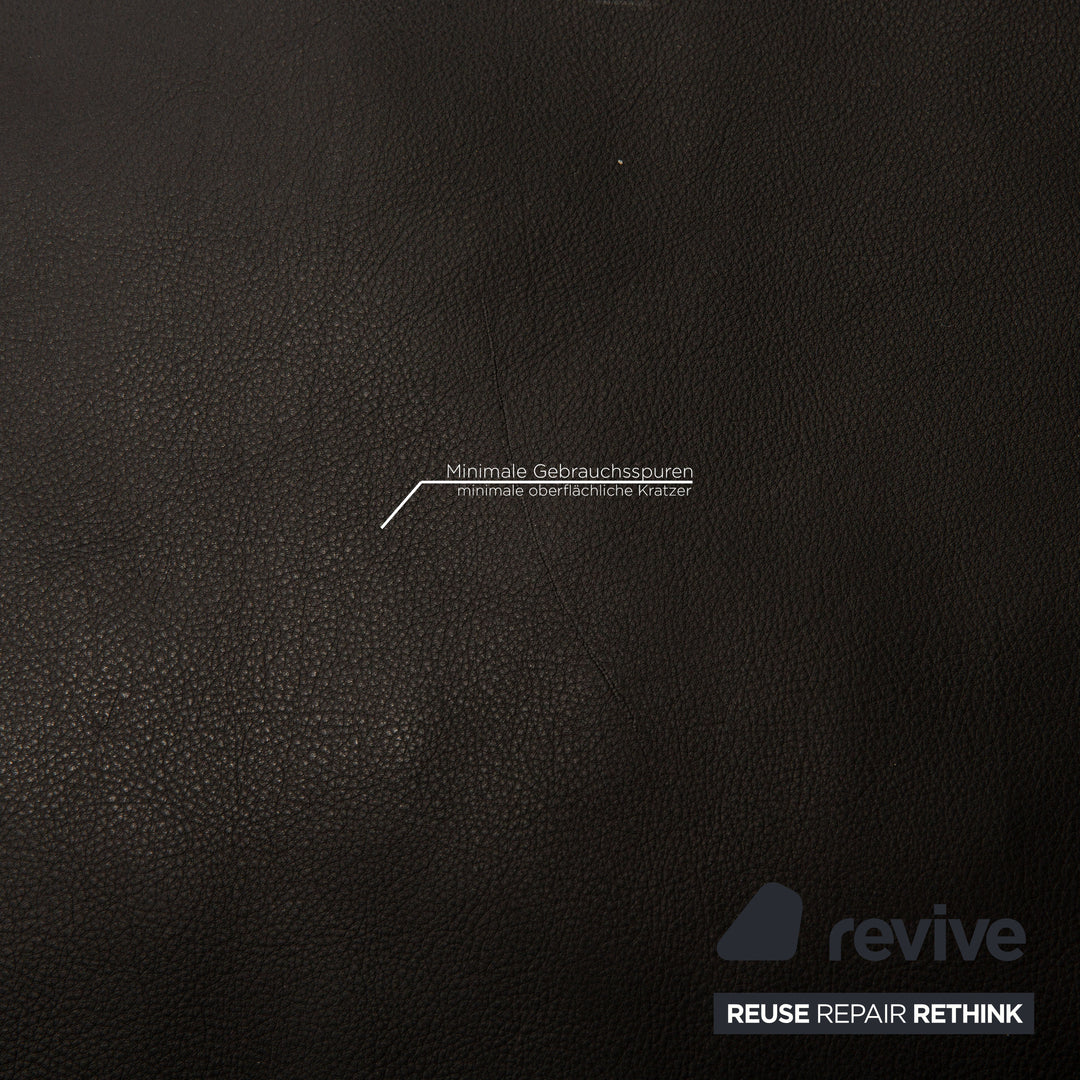 de Sede DS 118 Leder Sofa Schwarz Zweisitzer Couch