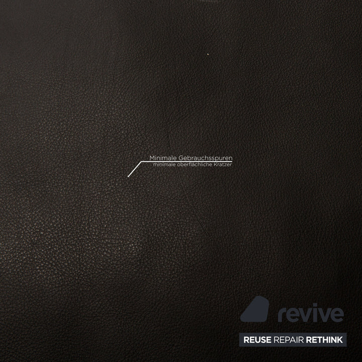 de Sede DS 118 Leder Sofa Schwarz Zweisitzer Couch