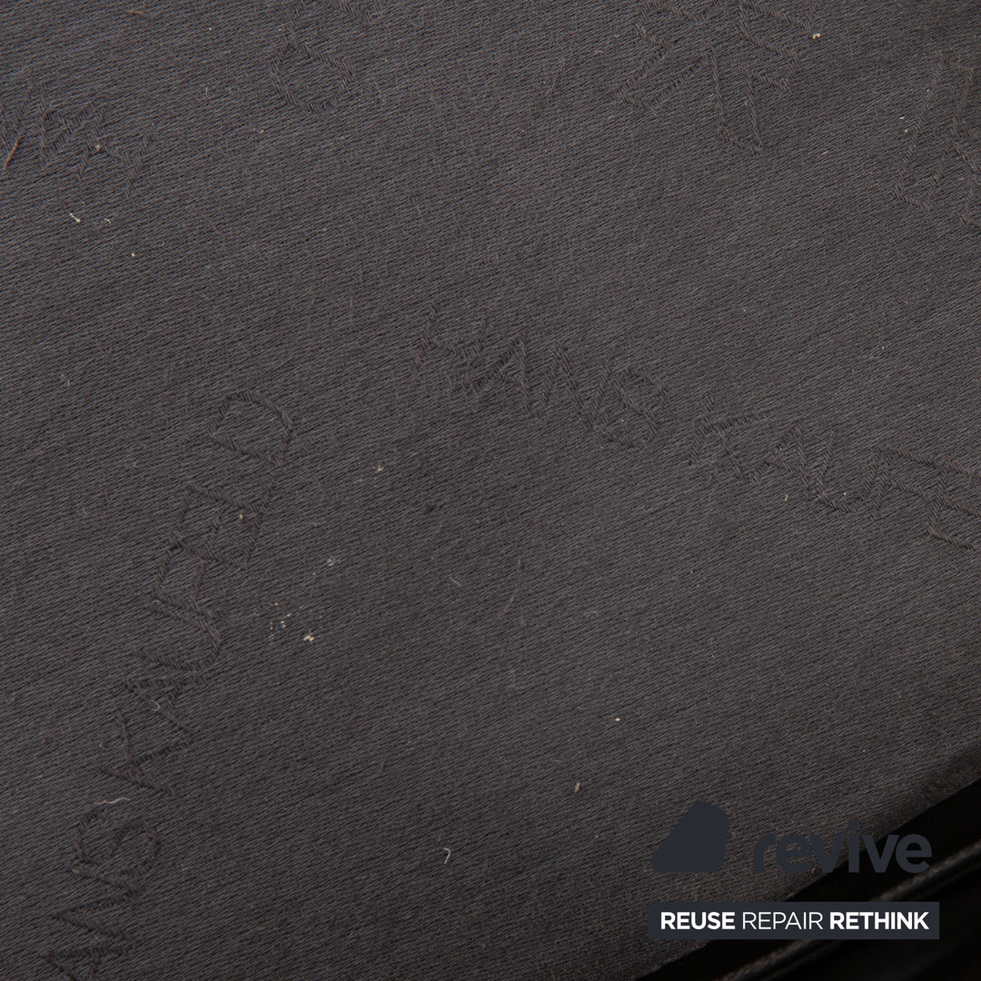 de Sede DS 118 Leder Sofa Schwarz Zweisitzer Couch