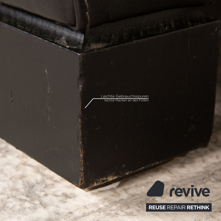 de Sede DS 118 Leder Sofa Schwarz Zweisitzer Couch