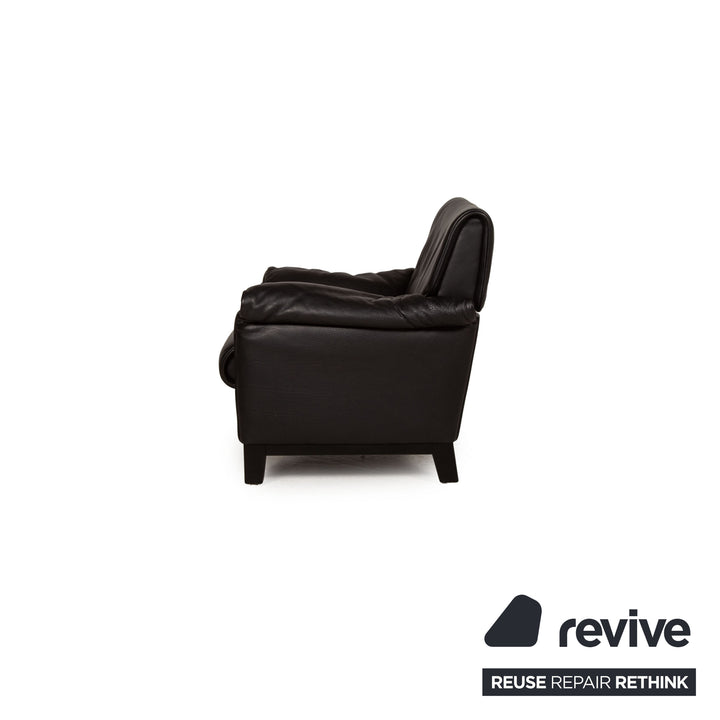 de Sede DS 14 leather armchair set black