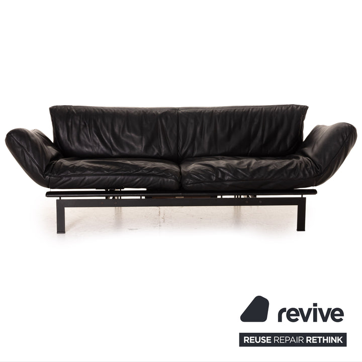 de Sede DS 140 Leder Sofa Schwarz Dreisitzer Funktion Relaxfunktion Couch