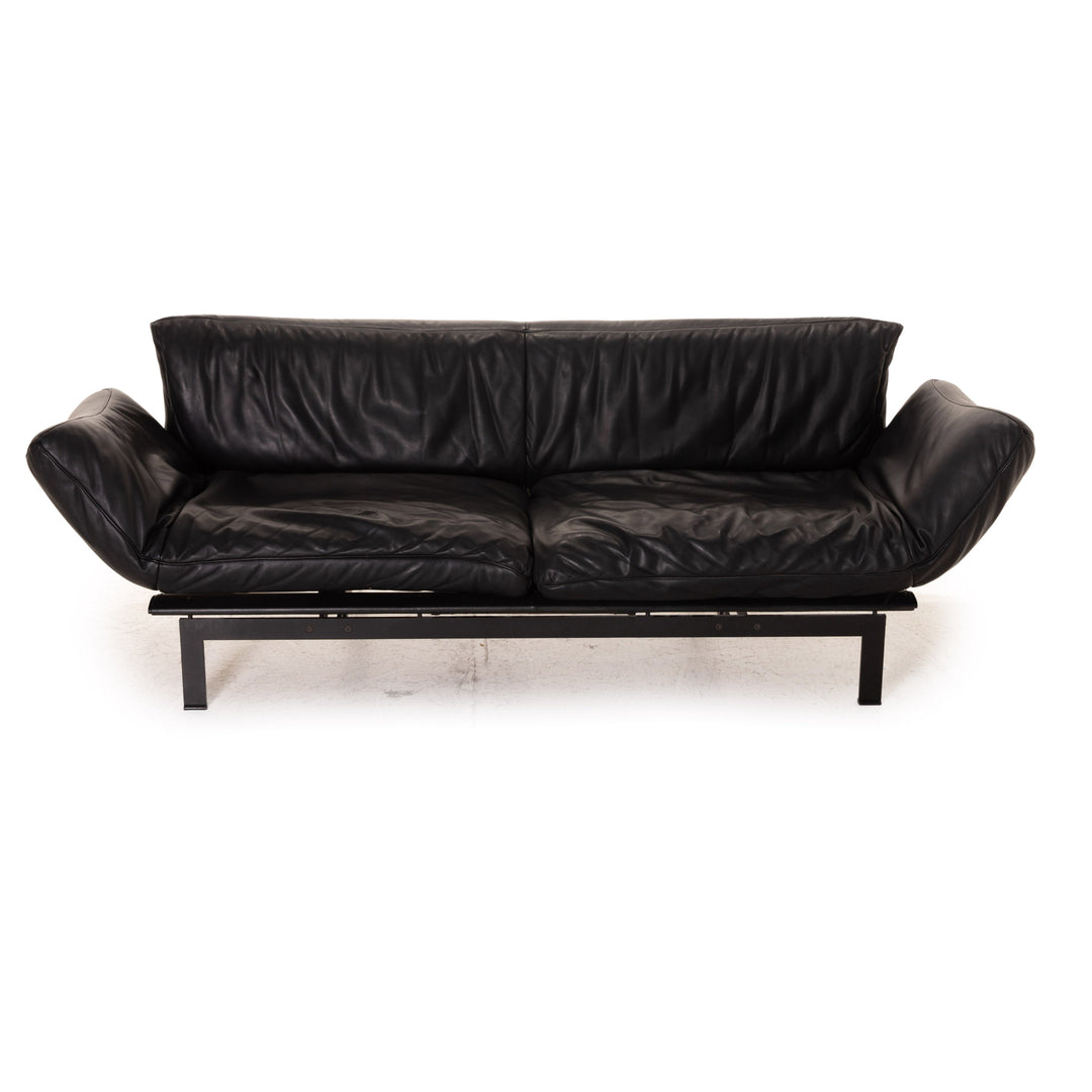 de Sede DS 140 Leder Sofa Schwarz Dreisitzer Funktion Relaxfunktion Couch